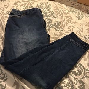 Avenue  Size 18 Blue Girlfriend Jeans Classic Style